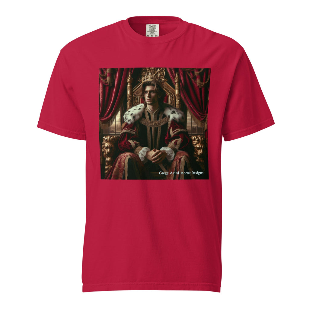 King1 Unisex garment - dyed heavyweight t-shirt - Gregg Acini Adoree Designs - Tee Shirt