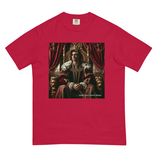King1 Unisex garment - dyed heavyweight t-shirt - Gregg Acini Adoree Designs - Tee Shirt