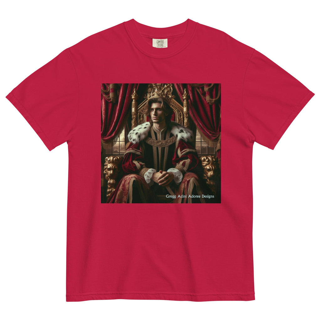 King1 Unisex garment - dyed heavyweight t-shirt - Gregg Acini Adoree Designs - Tee Shirt