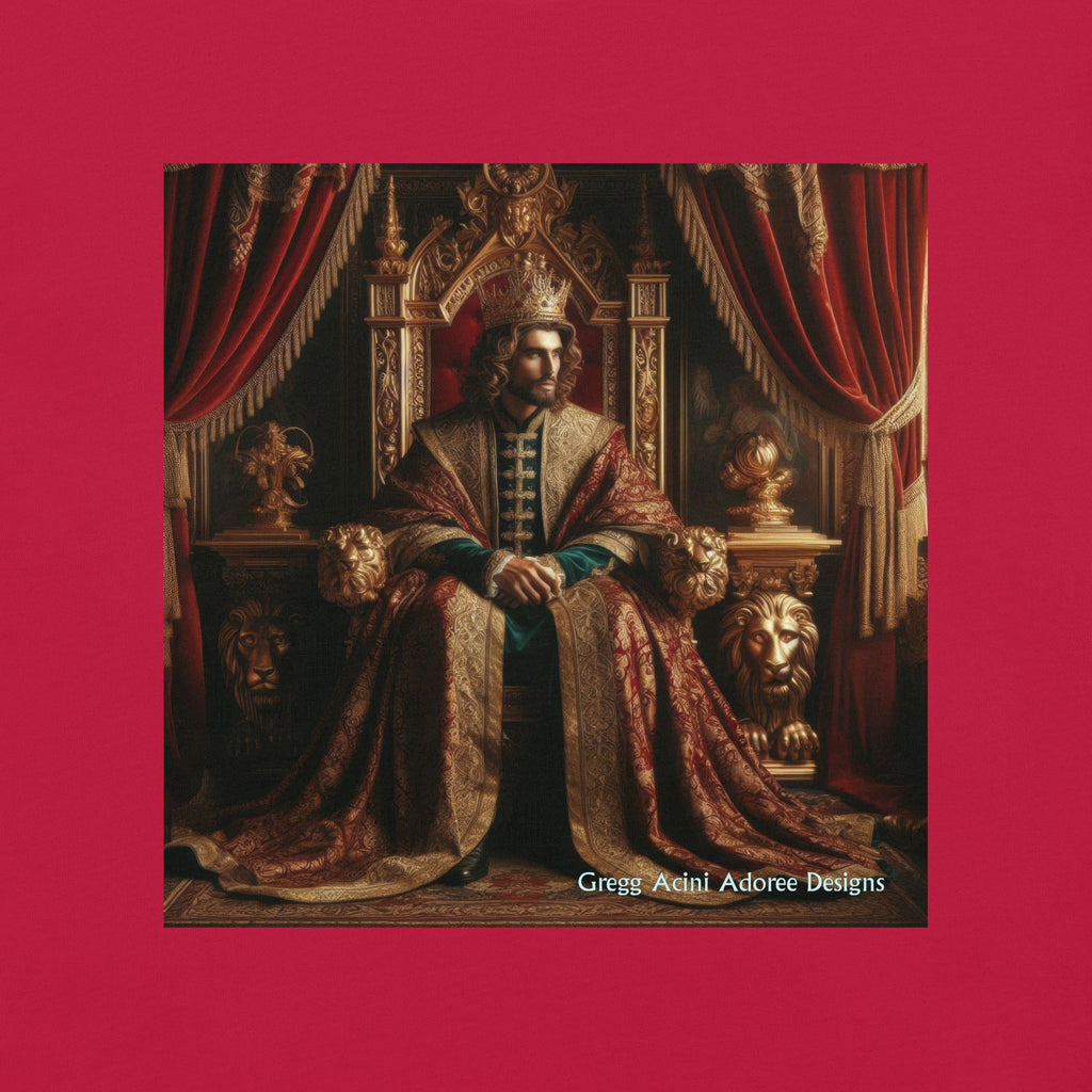 King2 Unisex garment - dyed heavyweight t-shirt - Gregg Acini Adoree Designs - Tee Shirt