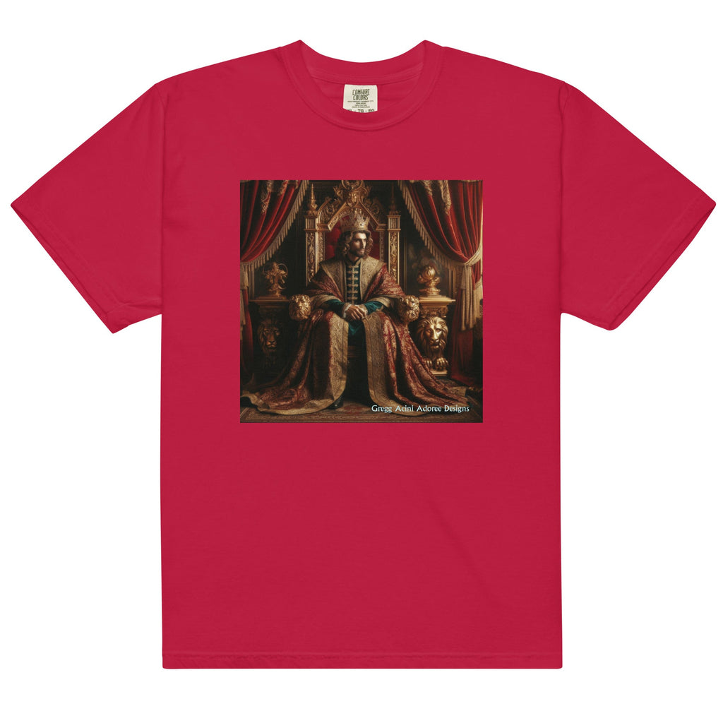 King2 Unisex garment - dyed heavyweight t-shirt - Gregg Acini Adoree Designs - Tee Shirt