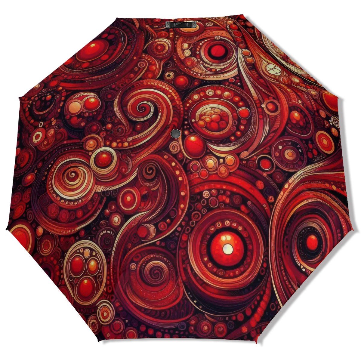 KL - DeepScarlet1 UV Protection Umbrella - Gregg Acini Adoree Designs - Umbrella