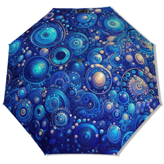 KL - DkBlue1 UV Protection Umbrella - Gregg Acini Adoree Designs - Umbrella