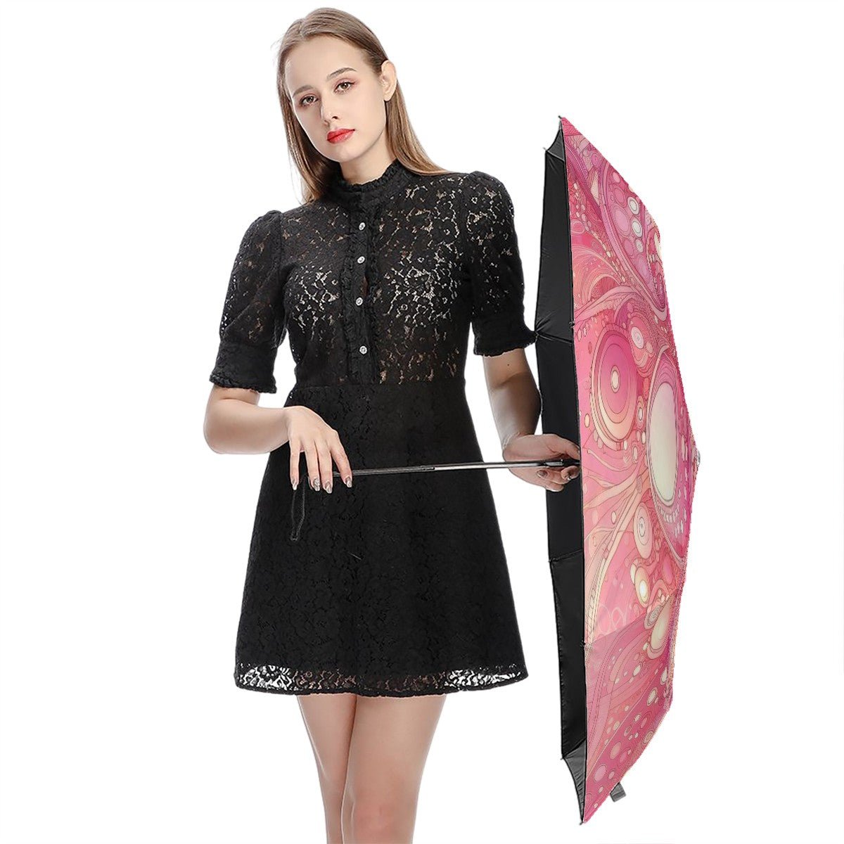 KL - Pink1 UV Protection Umbrella - Gregg Acini Adoree Designs - Umbrella