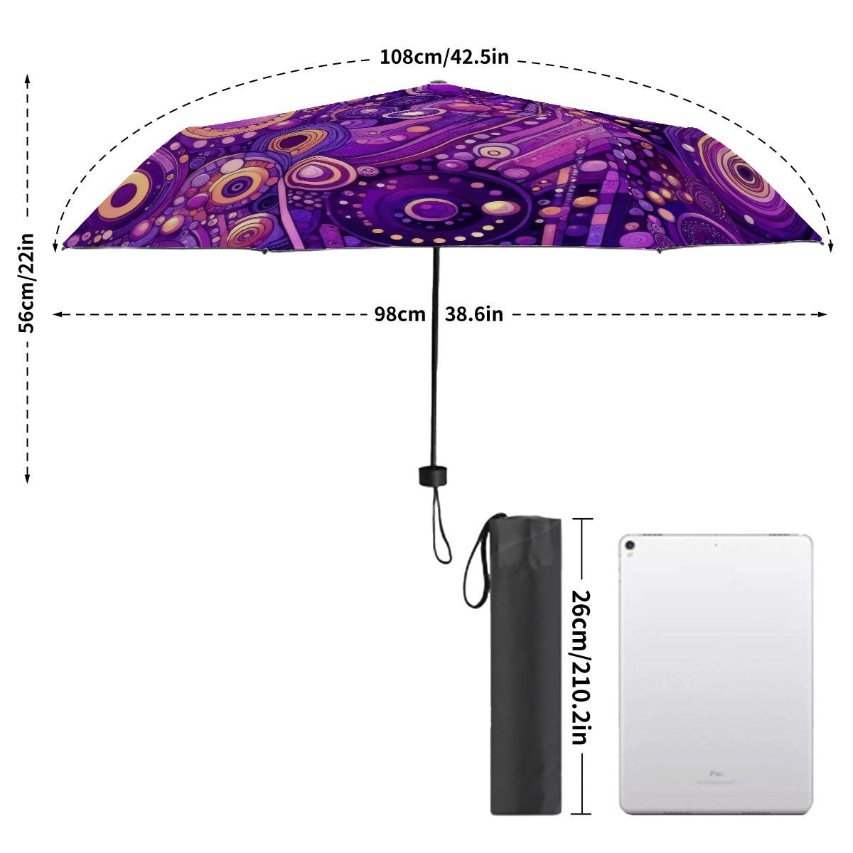 KL - Purple1 UV Protection Umbrella - Gregg Acini Adoree Designs - Umbrella