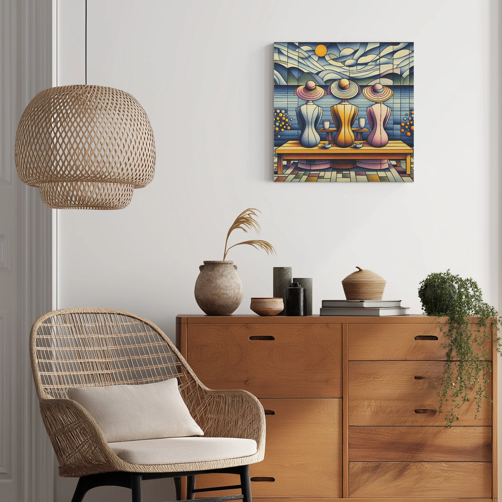 Klee Ladies 3 1:1 Ratio Canvas Painting - Gregg Acini Adoree Designs - Canvas