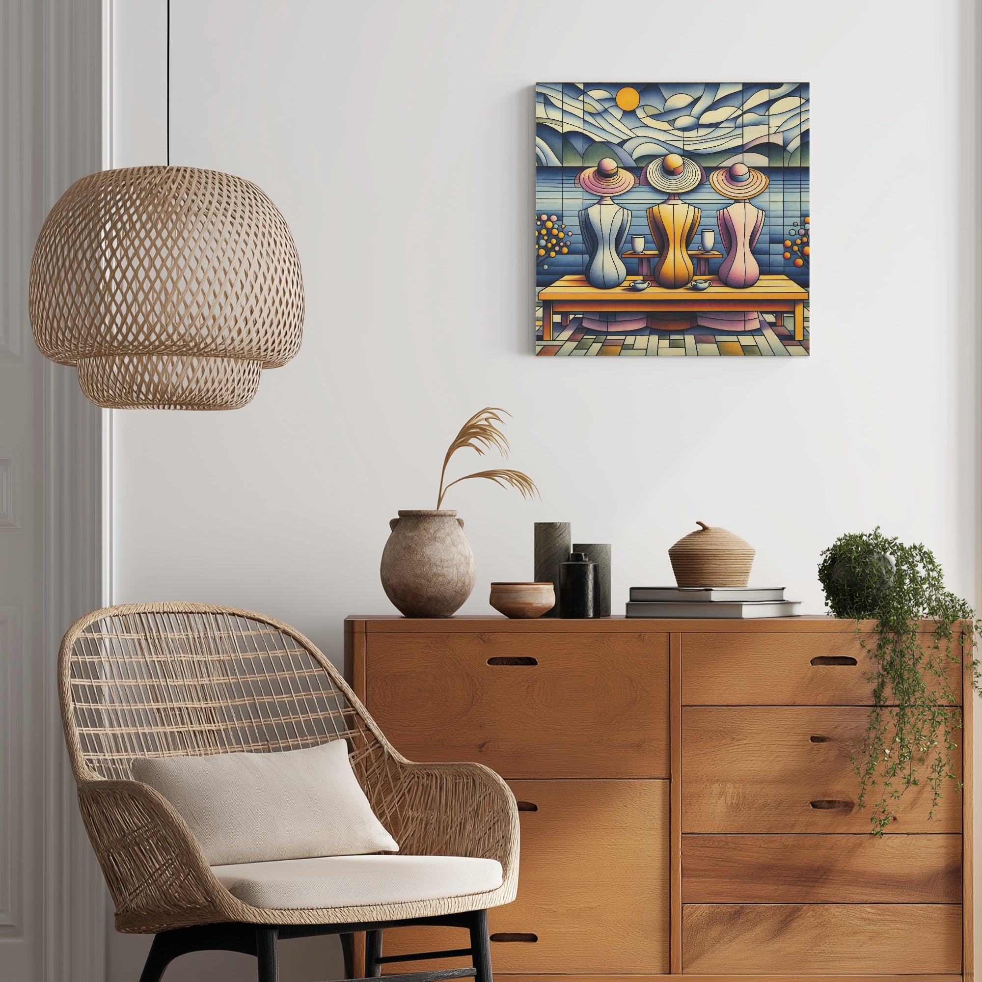 Klee Ladies 3 1:1 Ratio Canvas Painting - Gregg Acini Adoree Designs - Canvas