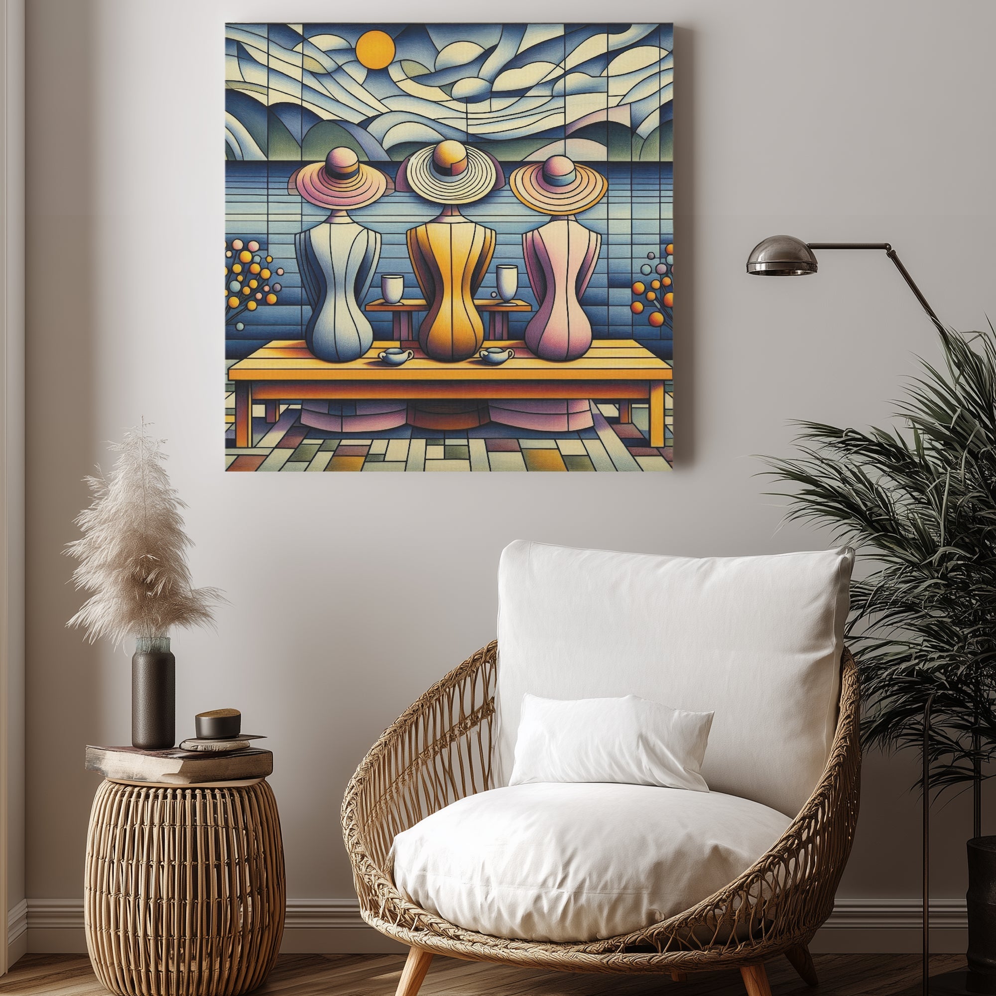 Klee Ladies 3 1:1 Ratio Canvas Painting - Gregg Acini Adoree Designs - Canvas