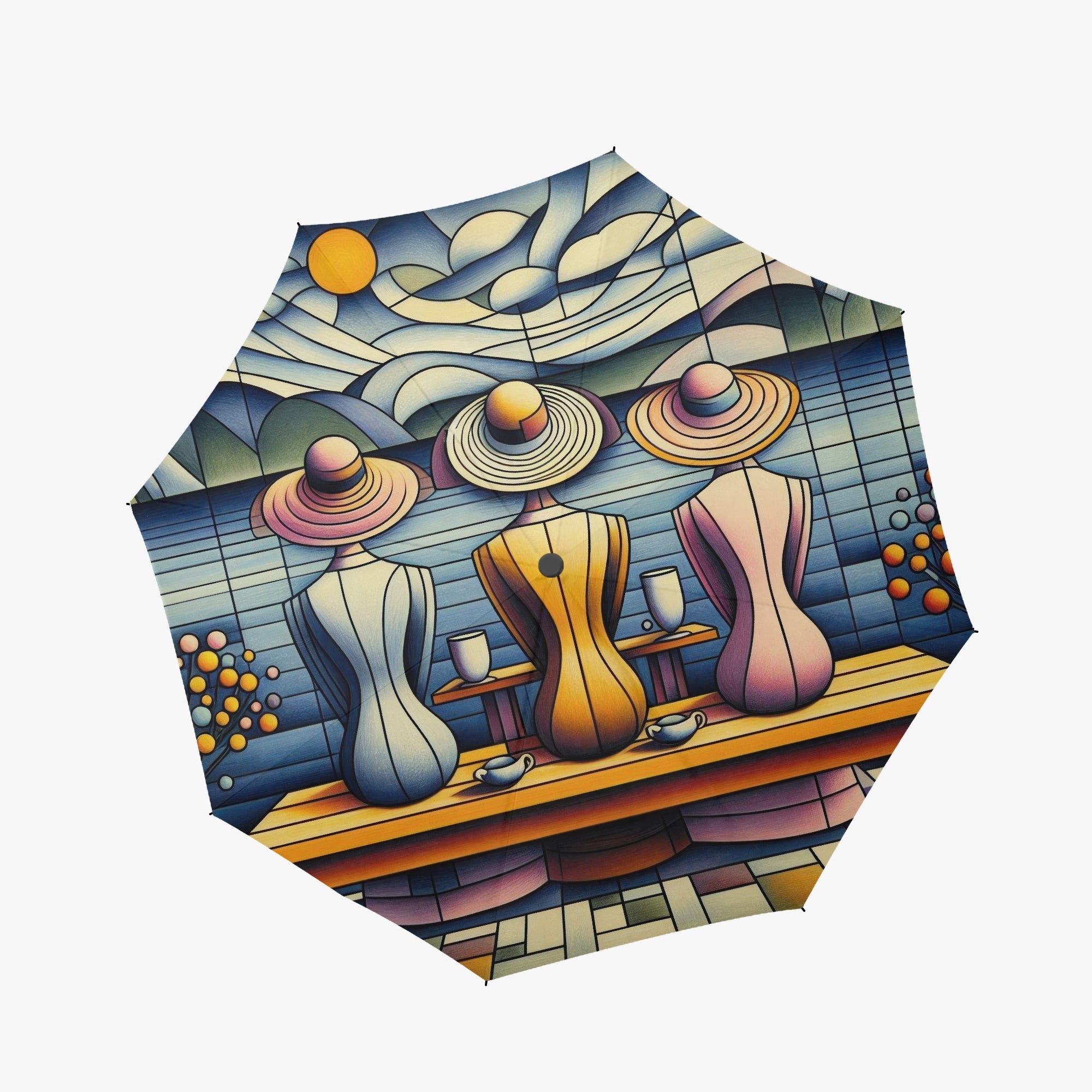 Klee Ladies 3 Automatic Folding Umbrella - Gregg Acini Adoree Designs - Umbrella