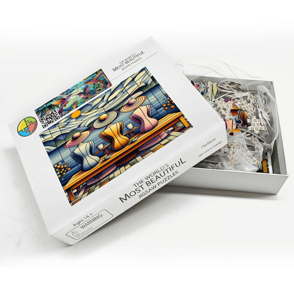 Klee Ladies 3 Wooden Jigsaw Puzzles 1000 pcs - Gregg Acini Adoree Designs - Jigsaw Puzzle