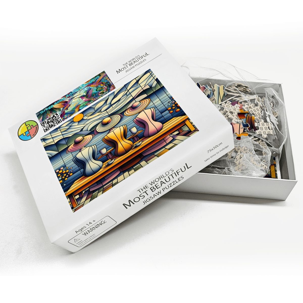 Klee Ladies 3 Wooden Jigsaw Puzzles 1000 pcs - Gregg Acini Adoree Designs - Jigsaw Puzzle