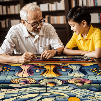 Klee Ladies 3 Wooden Jigsaw Puzzles 1000 pcs - Gregg Acini Adoree Designs - Jigsaw Puzzle