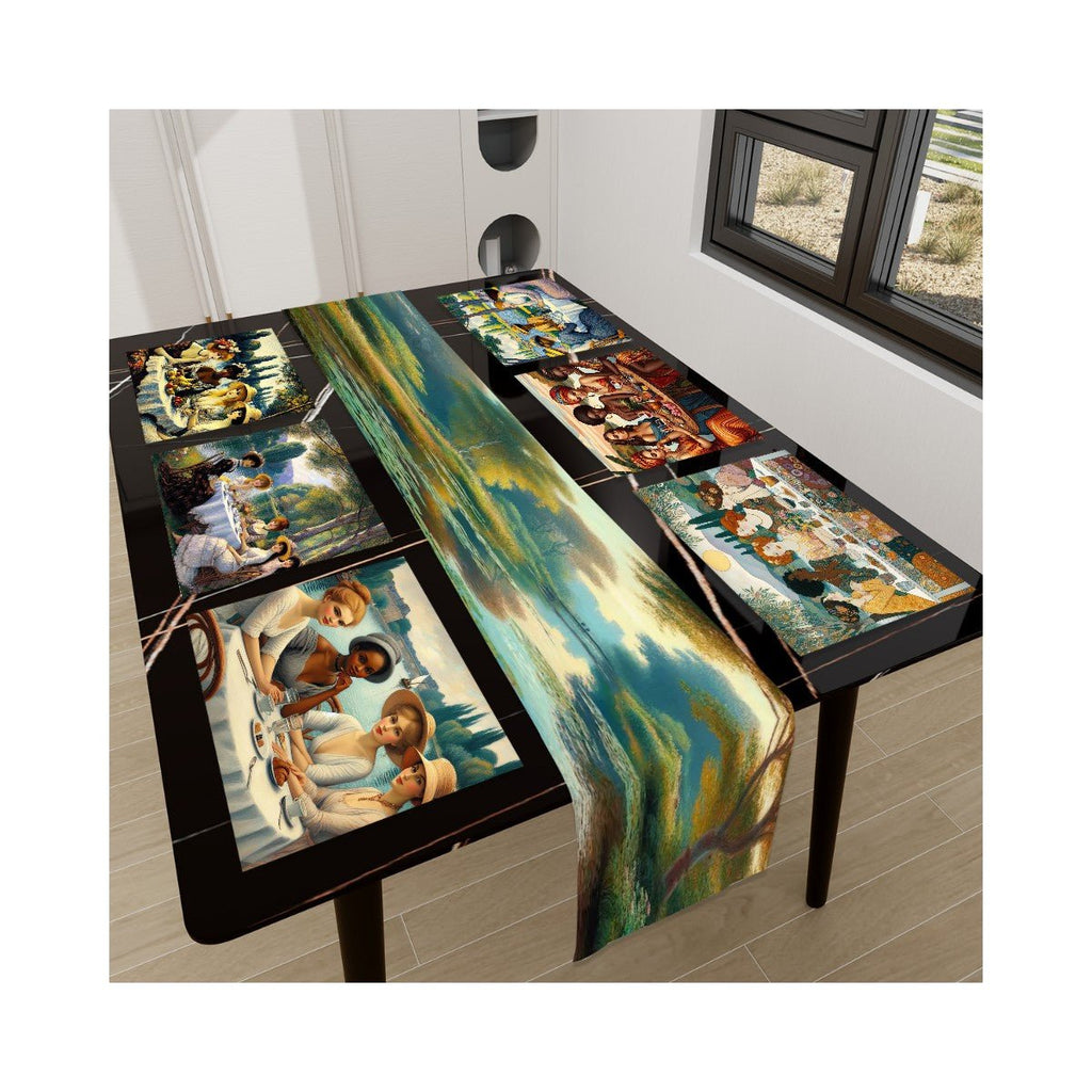 Ladies by the Lake Table Runner Placemat Set 7 Pieces - Gregg Acini Adoree Designs - Placemat