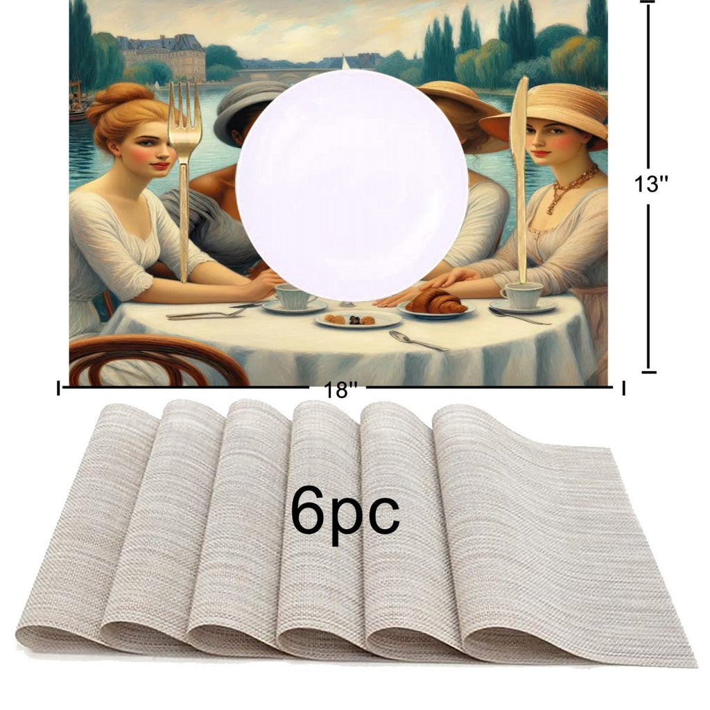 Ladies by the Lake Table Runner Placemat Set 7 Pieces - Gregg Acini Adoree Designs - Placemat