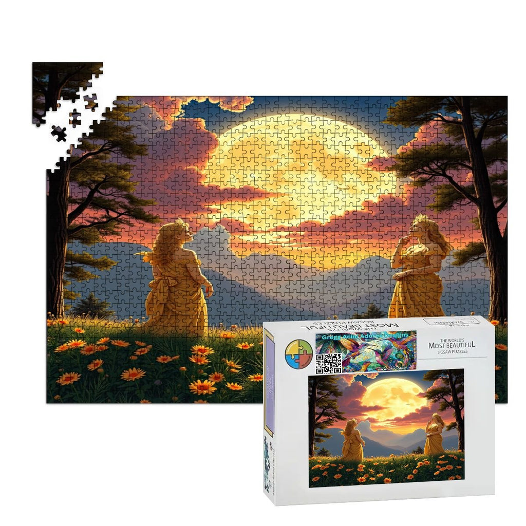 Ladies of the Mood Wooden Jigsaw Puzzles 1000 pcs (Horizontal) - Gregg Acini Adoree Designs - Jigsaw Puzzle