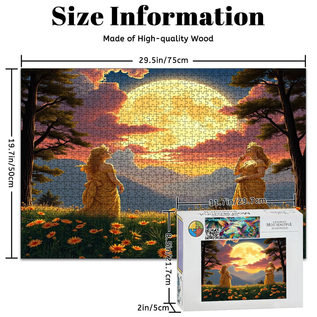 Ladies of the Mood Wooden Jigsaw Puzzles 1000 pcs (Horizontal) - Gregg Acini Adoree Designs - Jigsaw Puzzle