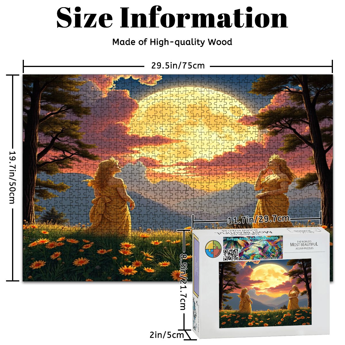 Ladies of the Mood Wooden Jigsaw Puzzles 1000 pcs (Horizontal) - Gregg Acini Adoree Designs - Jigsaw Puzzle