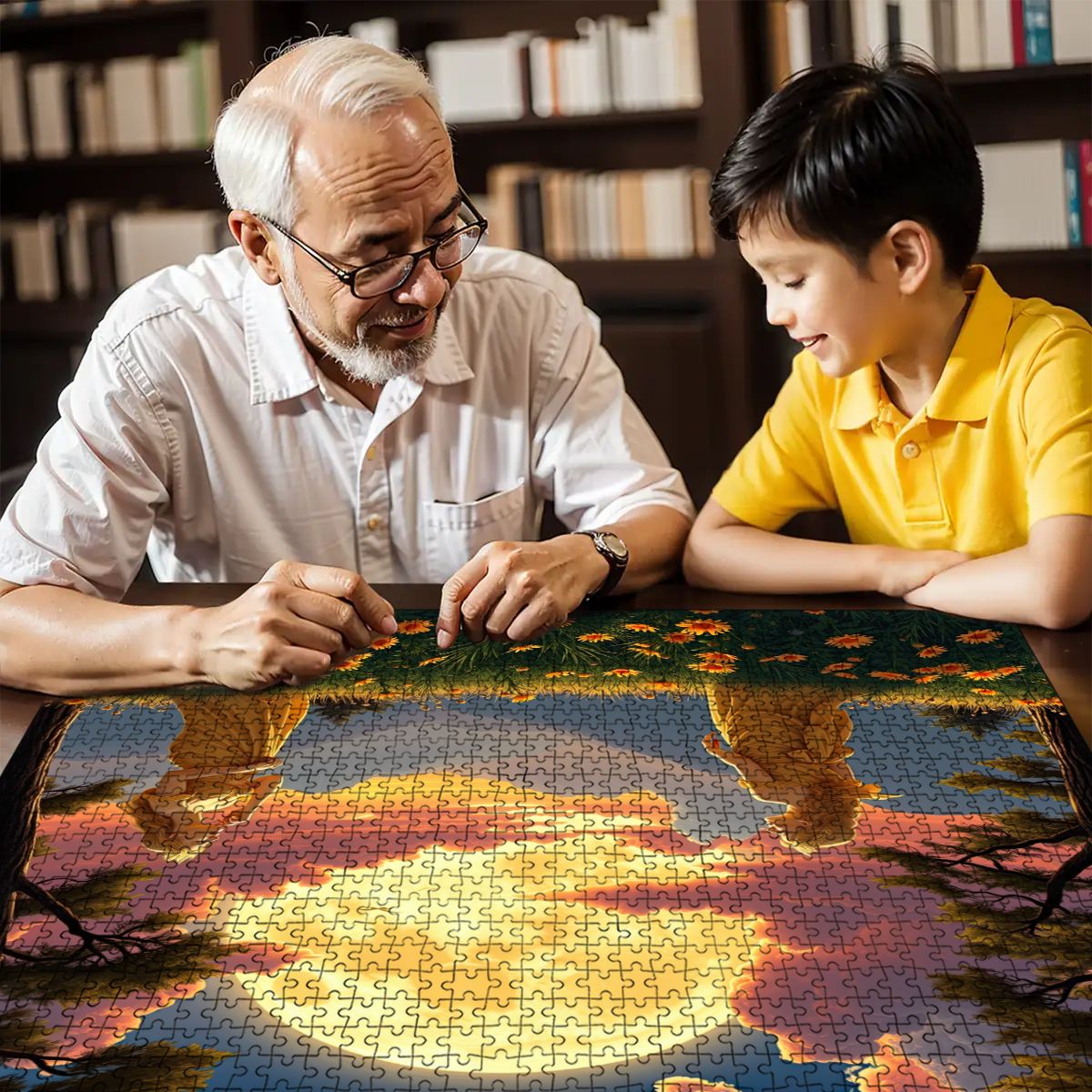 Ladies of the Mood Wooden Jigsaw Puzzles 1000 pcs (Horizontal) - Gregg Acini Adoree Designs - Jigsaw Puzzle