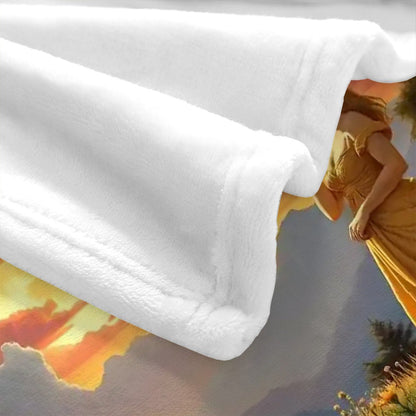 Ladies of the Moon 300 GSM Flannel Throw Blanket (Made in USA) - Gregg Acini Adoree Designs - Blanket