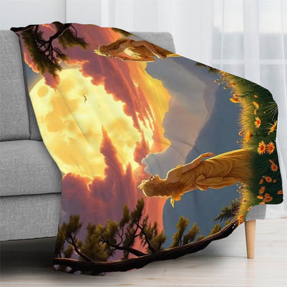 Ladies of the Moon 300 GSM Flannel Throw Blanket (Made in USA) - Gregg Acini Adoree Designs - Blanket