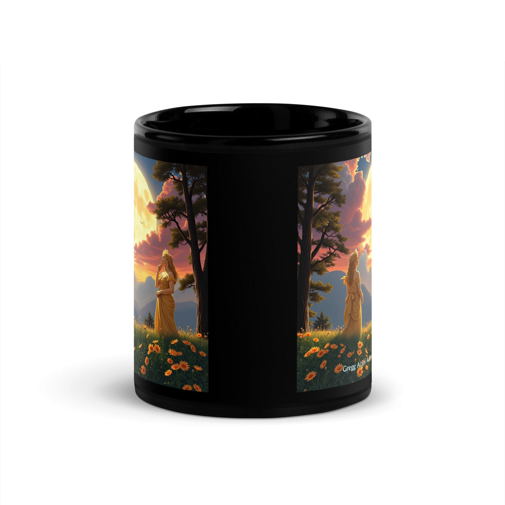 Ladies of the Moon Black Glossy Mug - Gregg Acini Adoree Designs - Mug