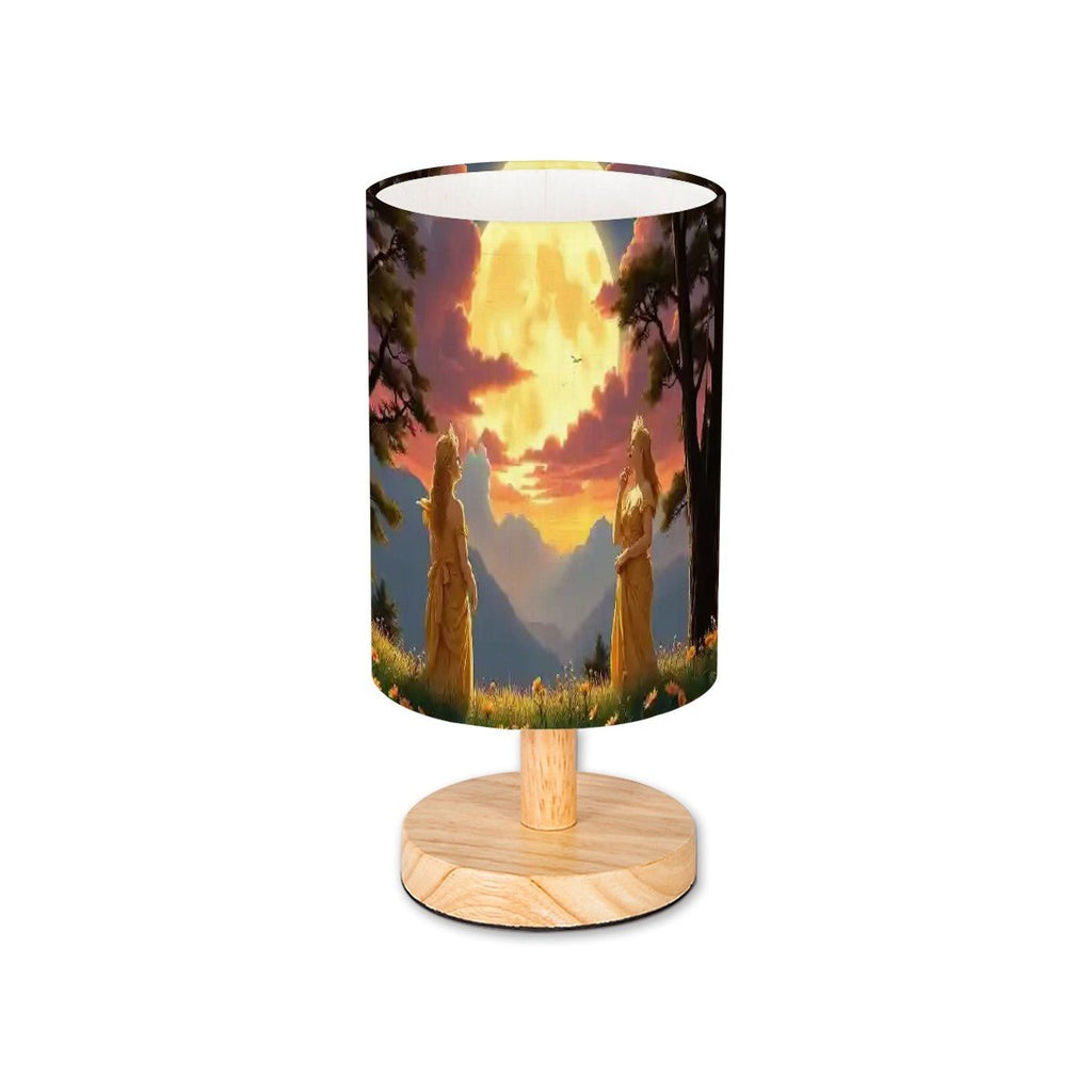 Ladies of the Moon Cylindrical Table Lamp - Gregg Acini Adoree Designs - Lamp