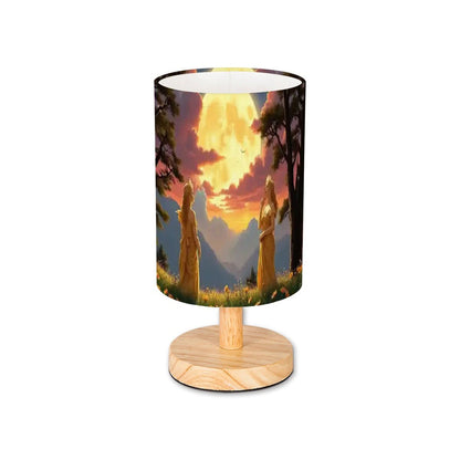 Ladies of the Moon Cylindrical Table Lamp - Gregg Acini Adoree Designs - Lamp
