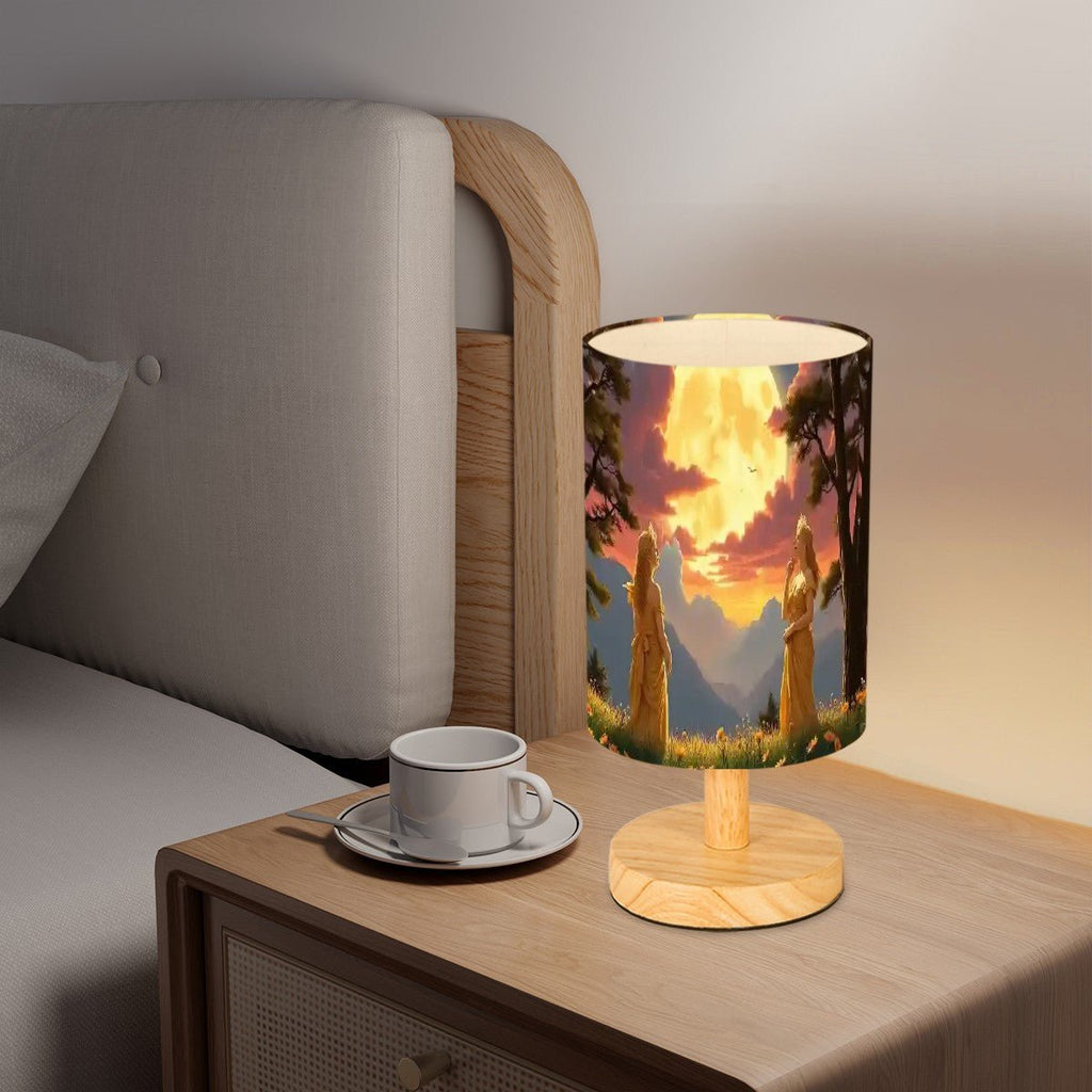Ladies of the Moon Cylindrical Table Lamp - Gregg Acini Adoree Designs - Lamp