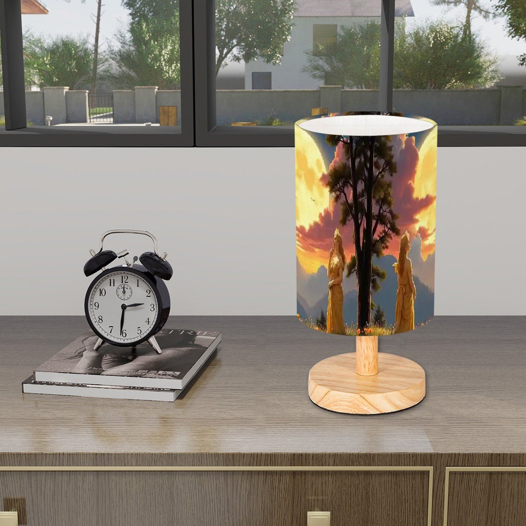 Ladies of the Moon Cylindrical Table Lamp - Gregg Acini Adoree Designs - Lamp