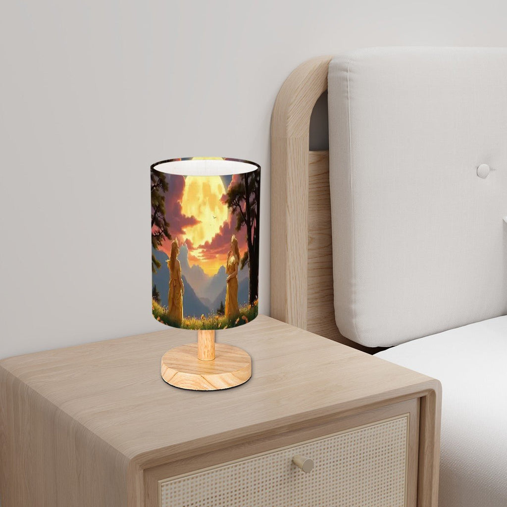 Ladies of the Moon Cylindrical Table Lamp - Gregg Acini Adoree Designs - Lamp