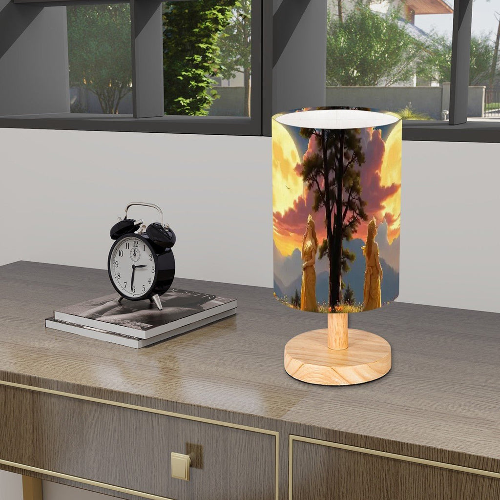Ladies of the Moon Cylindrical Table Lamp - Gregg Acini Adoree Designs - Lamp