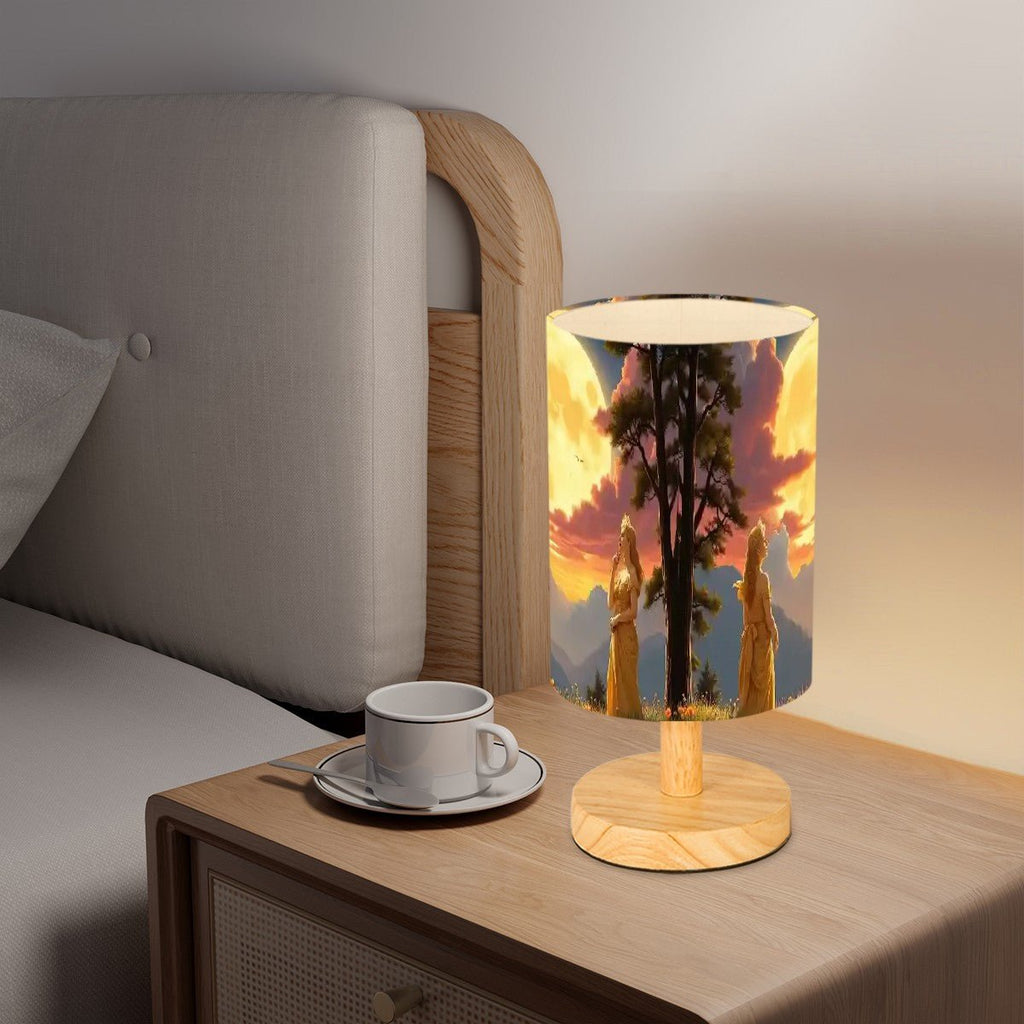 Ladies of the Moon Cylindrical Table Lamp - Gregg Acini Adoree Designs - Lamp