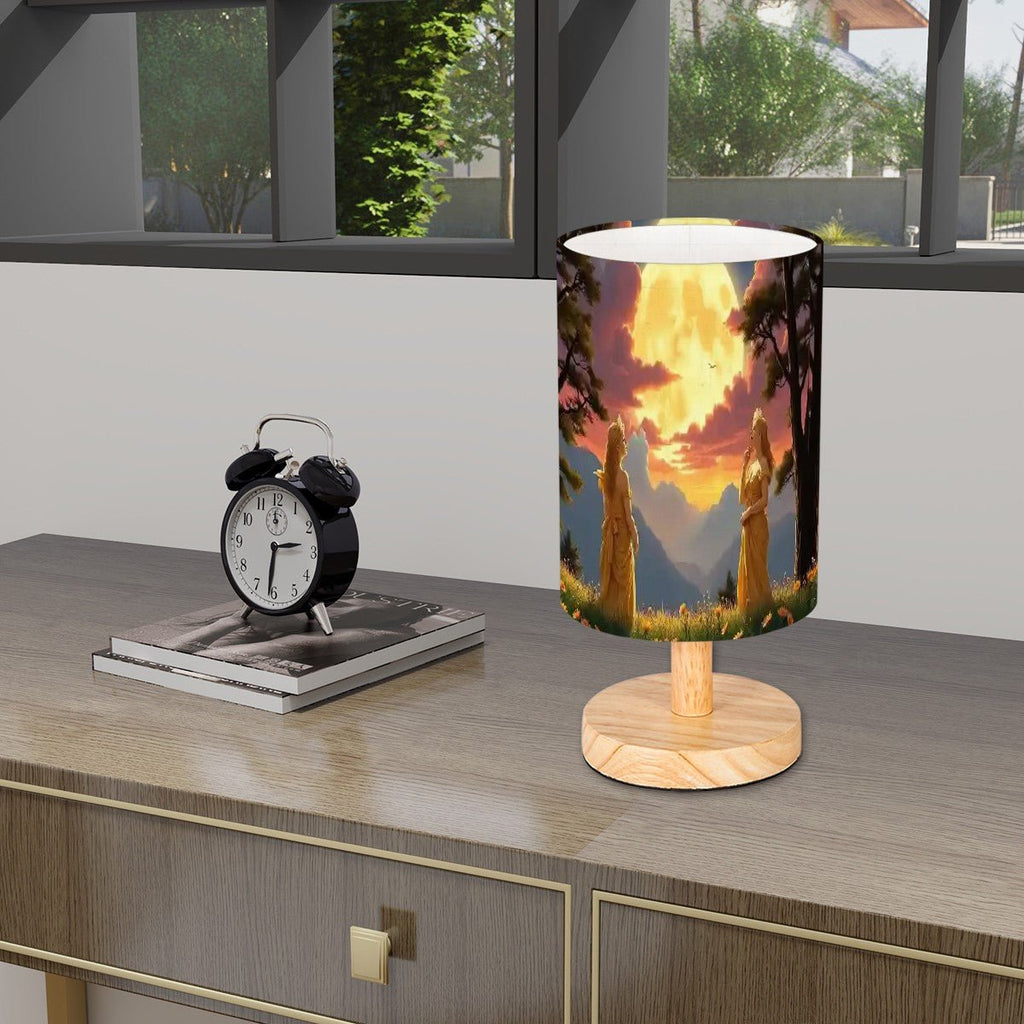 Ladies of the Moon Cylindrical Table Lamp - Gregg Acini Adoree Designs - Lamp