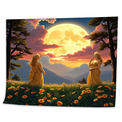 Ladies of the Moon Frameless Paint by Numbers Kit for Adults (Horizontal) - Gregg Acini Adoree Designs - Paint by Numbers