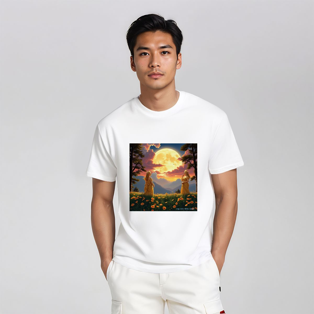 Ladies of the Moon - Gildan 5000 Unisex Cotton Tee - Gregg Acini Adoree Designs - T-Shirt