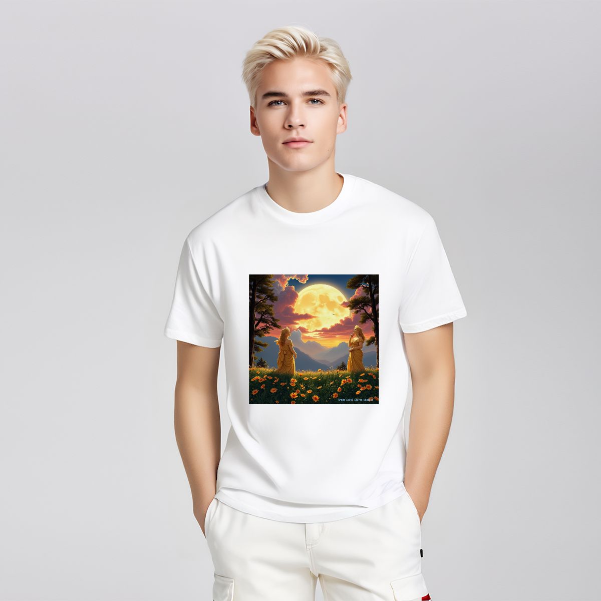 Ladies of the Moon - Gildan 5000 Unisex Cotton Tee - Gregg Acini Adoree Designs - T-Shirt
