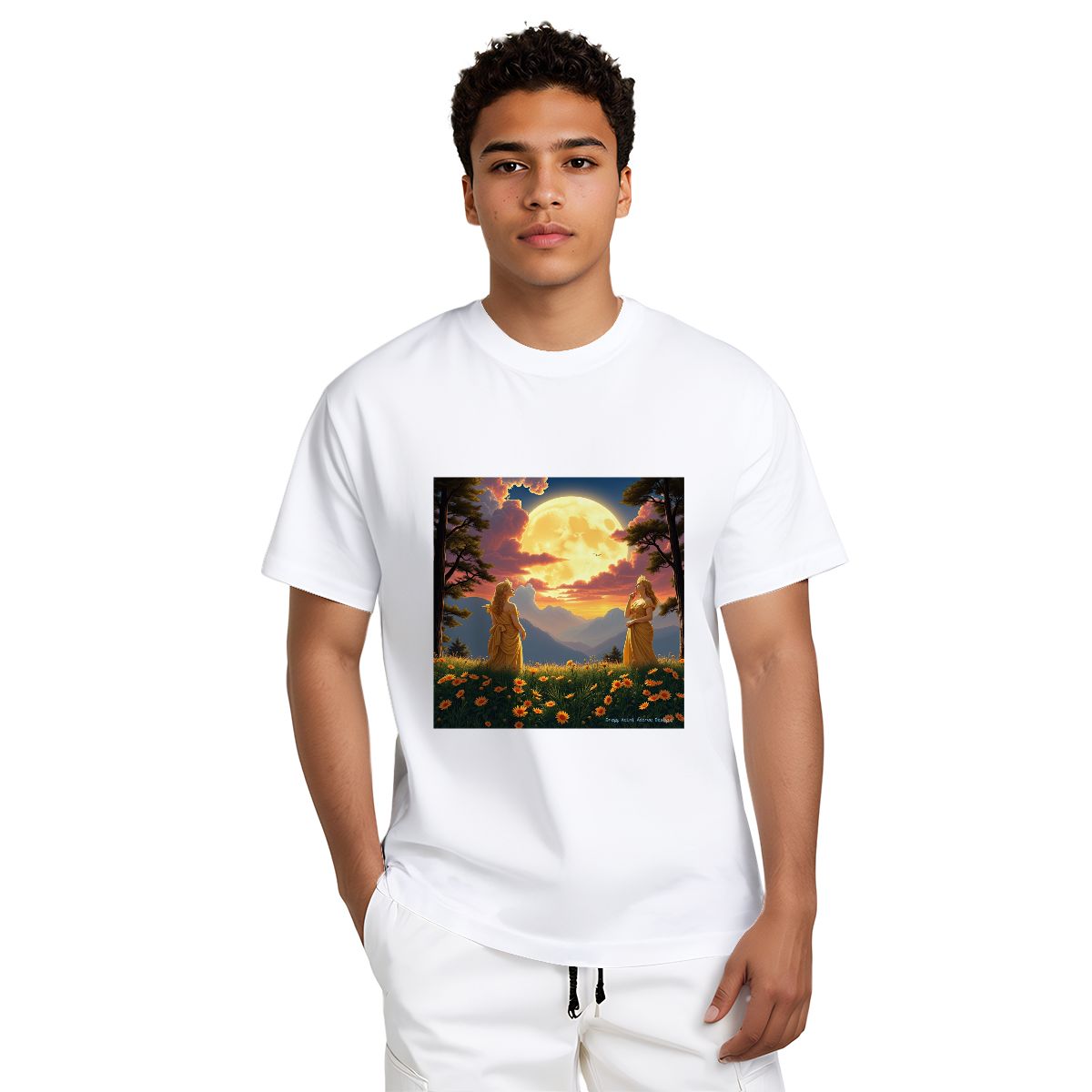 Ladies of the Moon - Gildan 5000 Unisex Cotton Tee - Gregg Acini Adoree Designs - T-Shirt