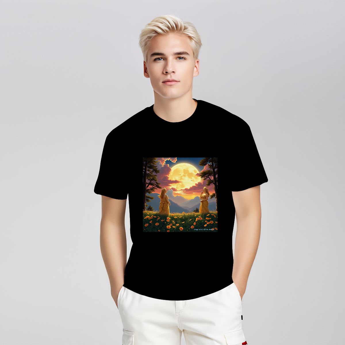 Ladies of the Moon - Gildan 5000 Unisex Cotton Tee - Gregg Acini Adoree Designs - T-Shirt