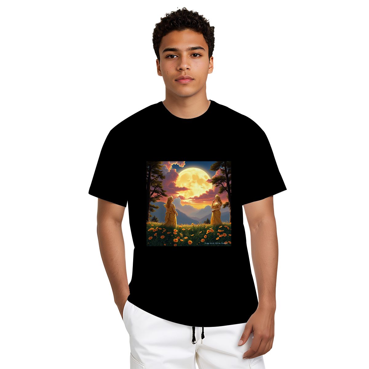 Ladies of the Moon - Gildan 5000 Unisex Cotton Tee - Gregg Acini Adoree Designs - T-Shirt