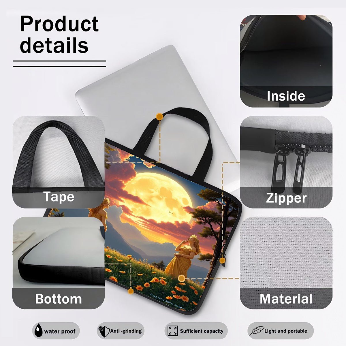 Ladies of the Moon Laptop Bag - Gregg Acini Adoree Designs - Laptop Bag