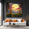 Ladies of the Moon Lightweight Wall Tapestry (Fabric Wall Hanging - USA) - Gregg Acini Adoree Designs - Wall Coverings