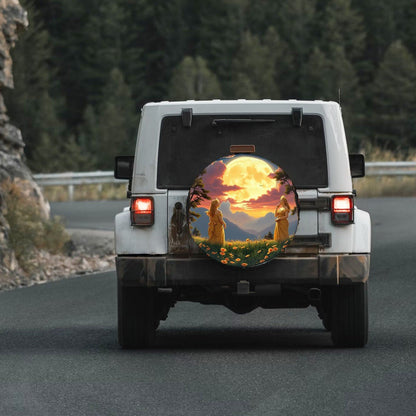 Ladies of the Moon - Thickened Spare Tire Cover - Gregg Acini Adoree Designs - Spare Tire Cover