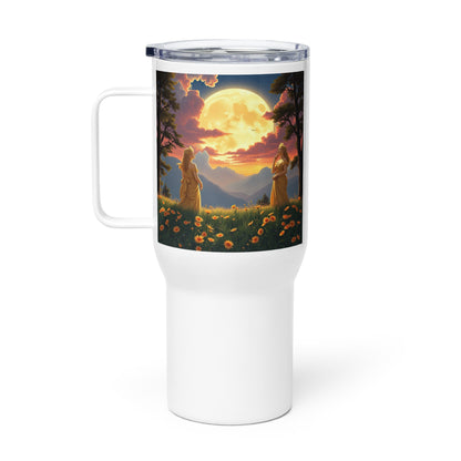 Ladies of the Moon Travel mug with a handle - Gregg Acini Adoree Designs - Tumbler