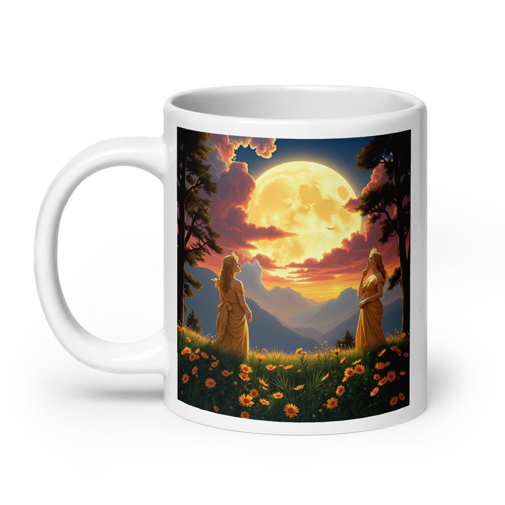 Ladies of the Moon White glossy mug - Gregg Acini Adoree Designs - Mug
