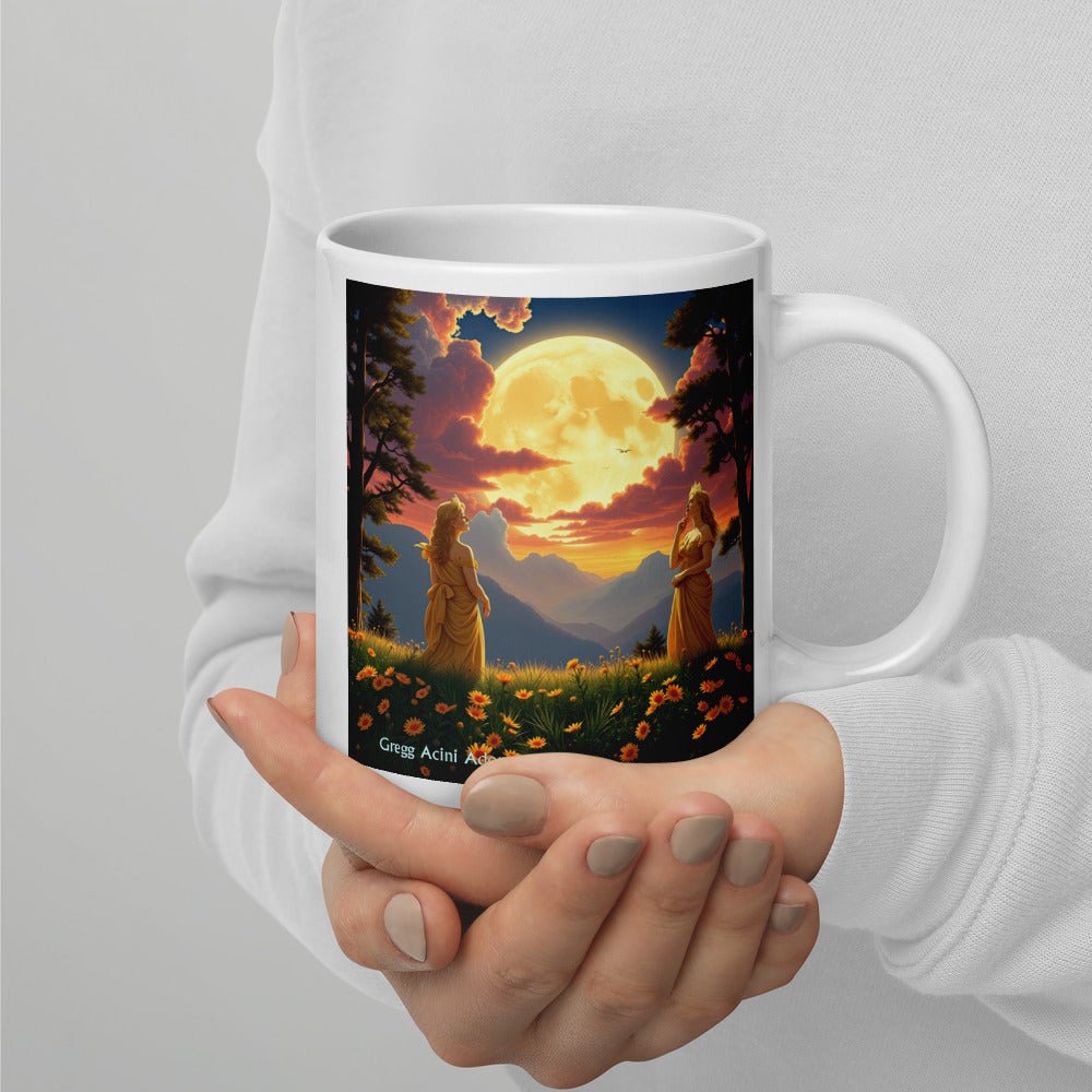 Ladies of the Moon White glossy mug - Gregg Acini Adoree Designs - Mug