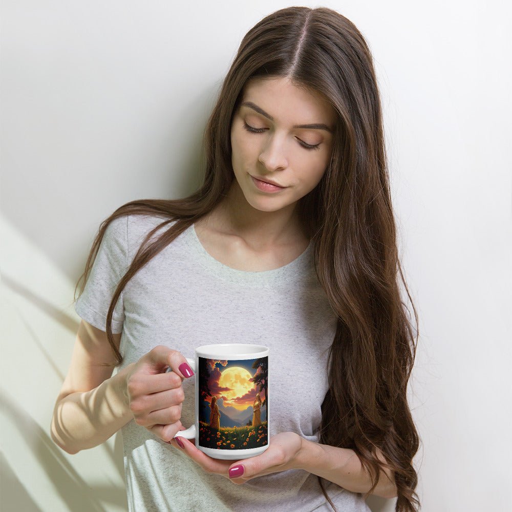 Ladies of the Moon White glossy mug - Gregg Acini Adoree Designs - Mug