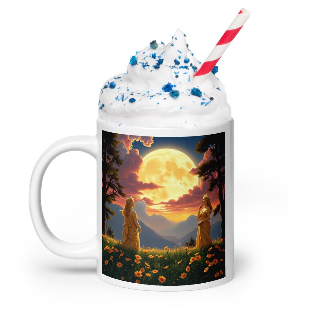 Ladies of the Moon White glossy mug - Gregg Acini Adoree Designs - Mug