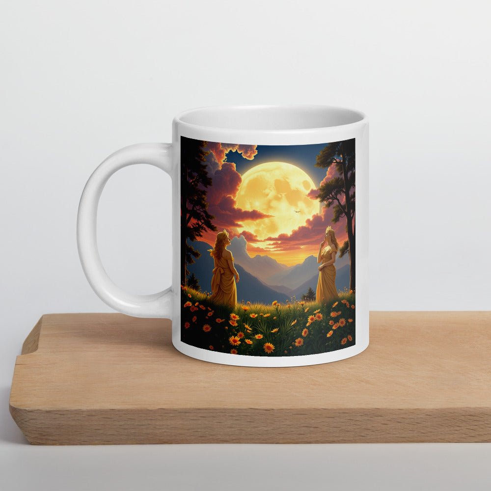 Ladies of the Moon White glossy mug - Gregg Acini Adoree Designs - Mug
