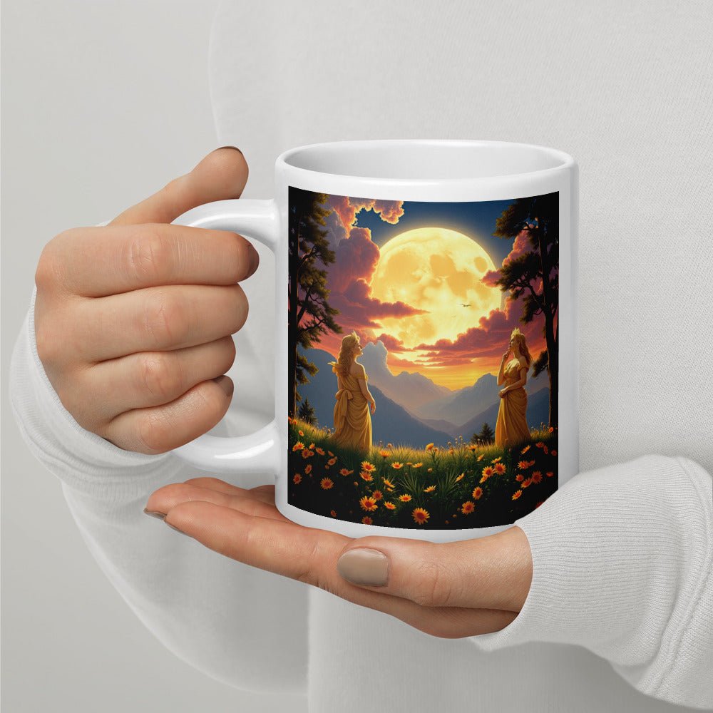 Ladies of the Moon White glossy mug - Gregg Acini Adoree Designs - Mug