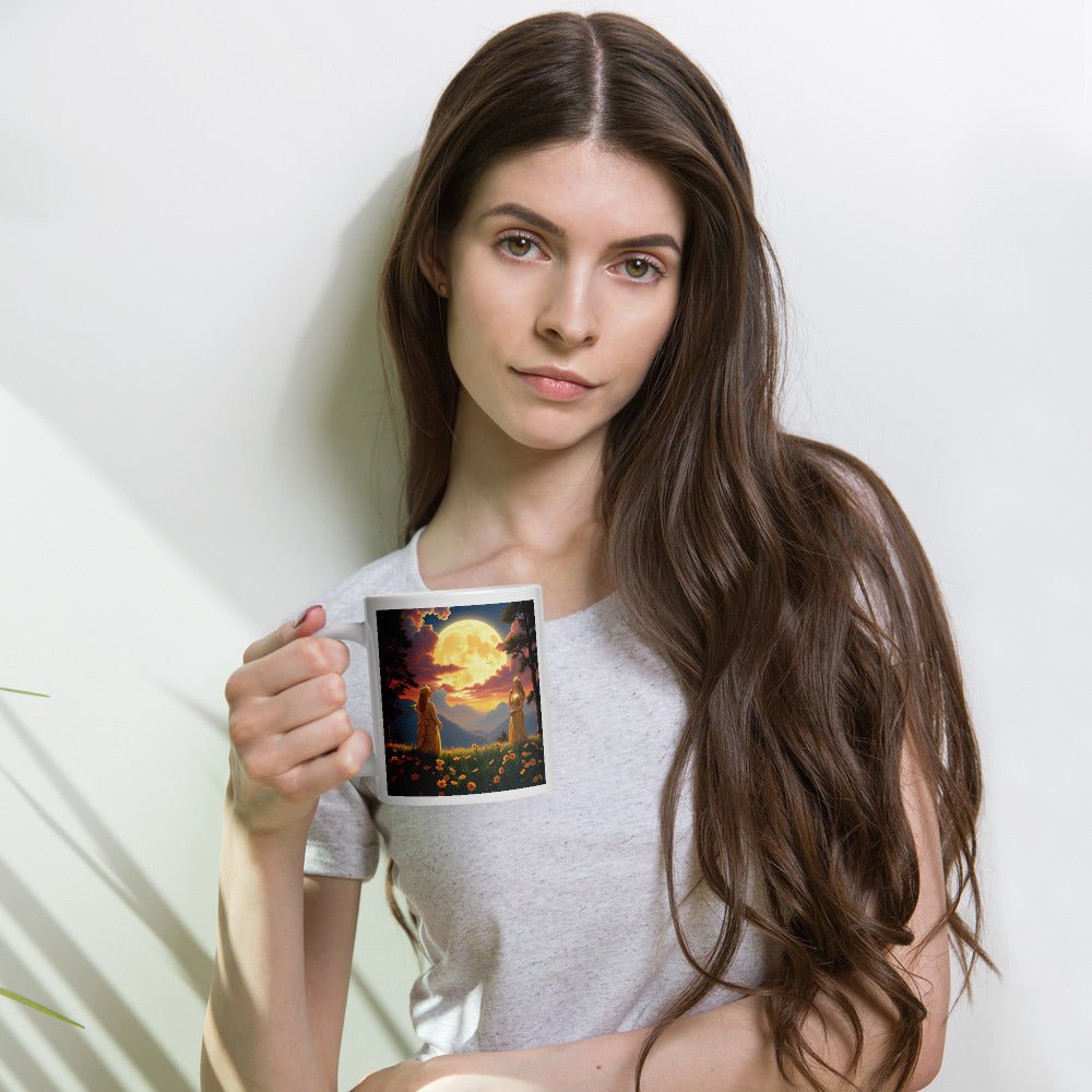 Ladies of the Moon White glossy mug - Gregg Acini Adoree Designs - Mug